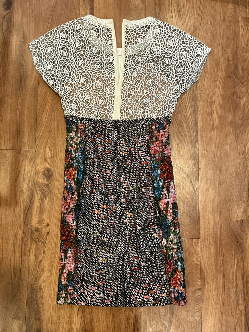 Anthropologie Lace Study Dress Byron Lars Sz 4 Multicolor - Picture 8 of 15